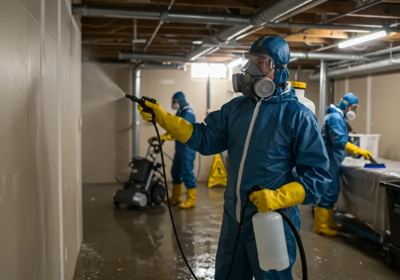 Basement Sanitization and Antimicrobial Treatment process in Archer Lodge, NC